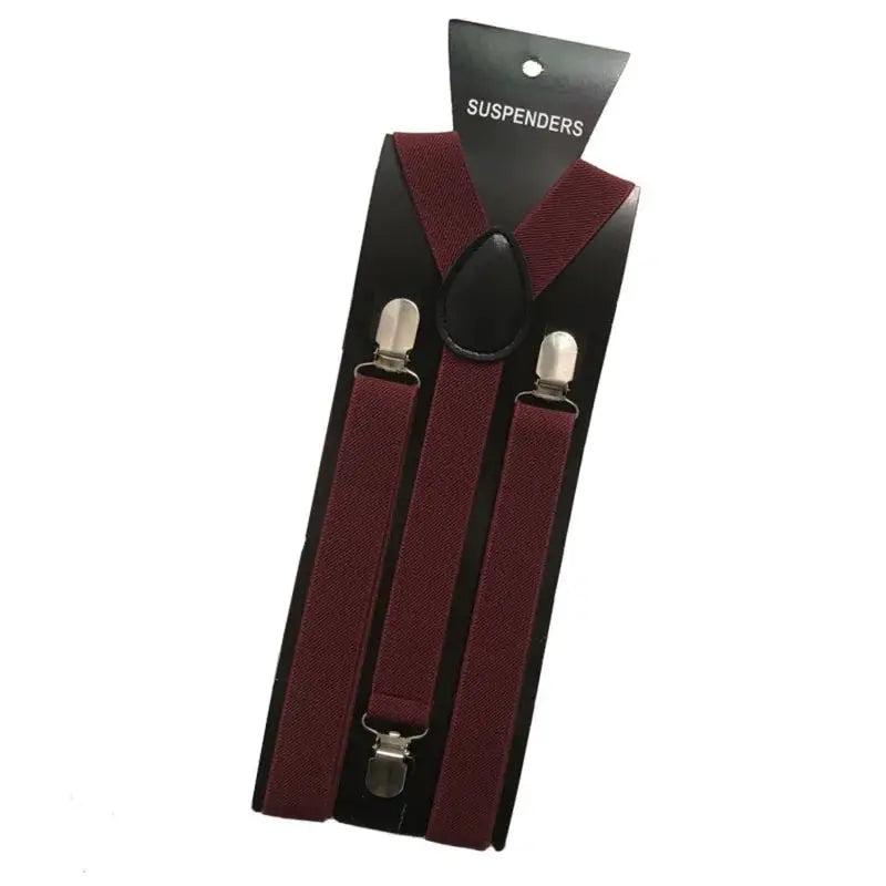2.5cm Wide Mens Suspenders New Creative 3 Hooks Adjustable Braces For Casual And Formal Wear