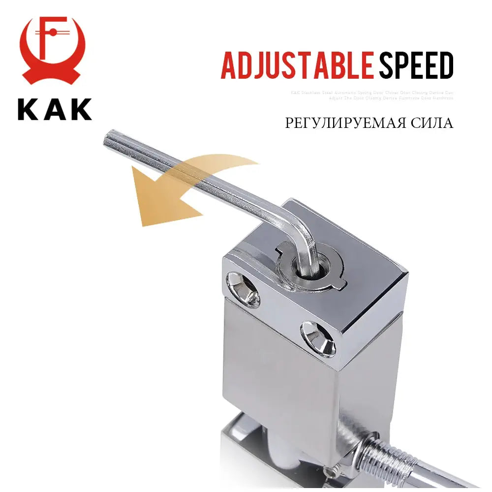KAK stainless steel automatic spring door closer with adjustable speed