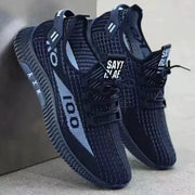 2026 Breathable Air Mesh Sneakers For Men Lightweight Casual Sport Shoes With Woven Construction And Deodorant Lining
