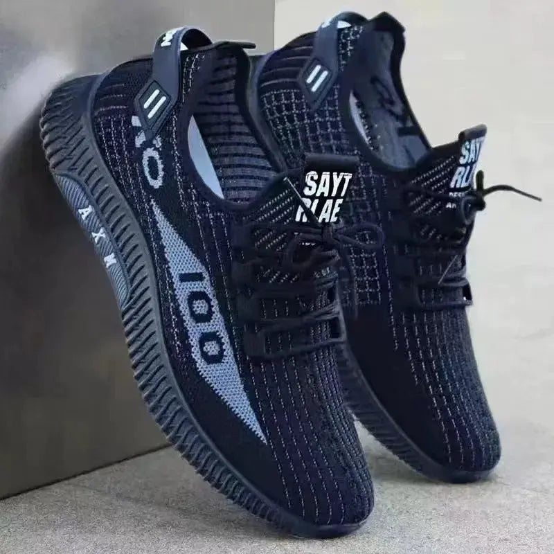 2026 Breathable Air Mesh Sneakers For Men Lightweight Casual Sport Shoes With Woven Construction And Deodorant Lining