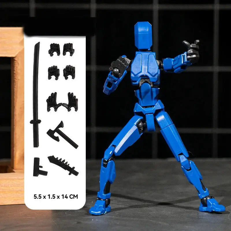 T13 3D Printed Movable Multi Jointed Action Figure Set Lucky 13 Nova 13 Collectible Figures