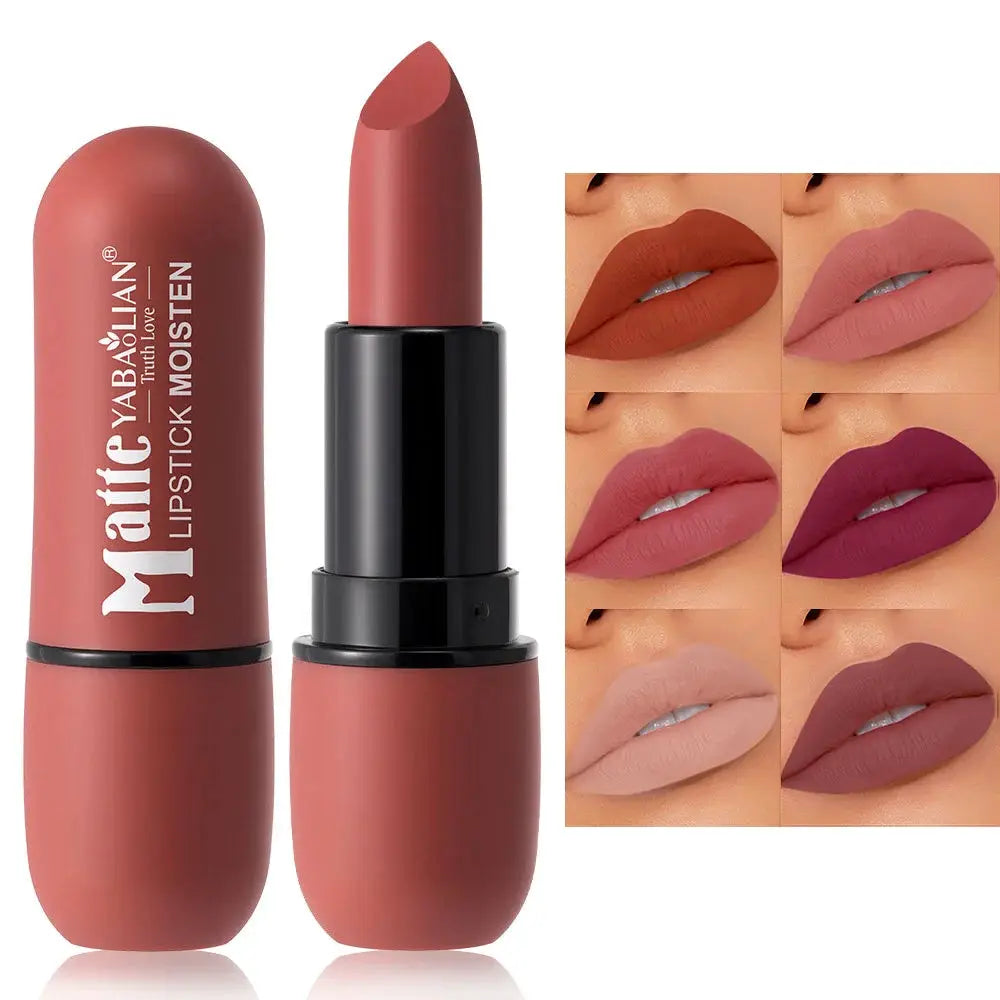 Velvet Bloom Six Color Matte Lipstick Set With Waterproof Long Lasting All Day Finish