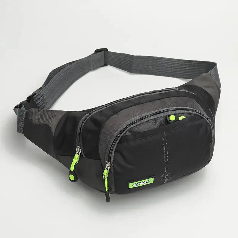 Travel Waist Bag Zipper Outdoor Sports Shoulder Bag Men's and Women's Waterproof Fashion Large - capacity Adjustable - Simples Market