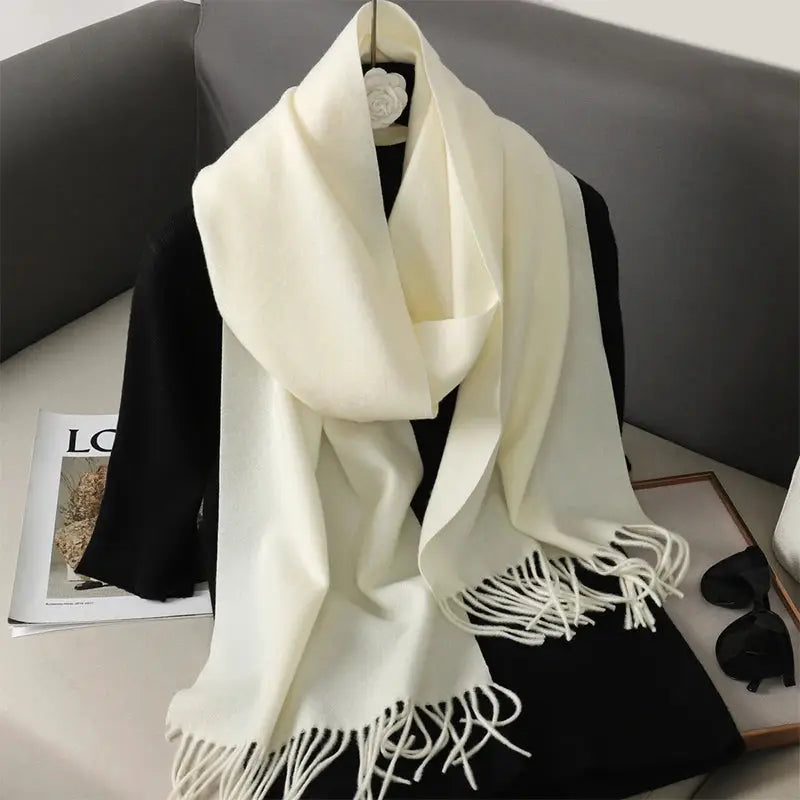Brand 62 Womens Long Cashmere Blend Winter Scarf Hijab Shawl Wrap For Outdoor Warmth