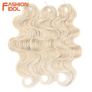 Crochet hair extensions Fashion Idol, soft body wave, 24in, 3pcs, blonde ombre