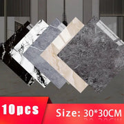 Simples Market imitation tile 3D wall stickers set of 10 marble-pattern tiles, 30×30 cm