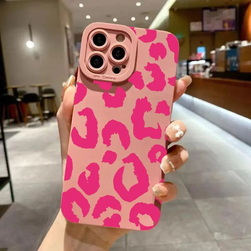 Leopard Design Phone Case for iPhone 7 Through 17 Series With Full Camera Protection and TPU Build