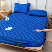 Simples Market blue quilted waterproof mattress protector