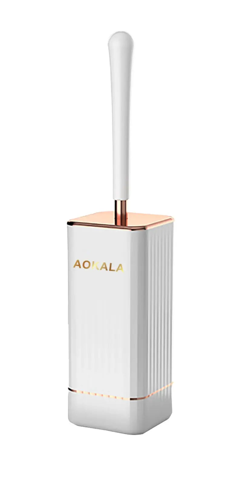 Aokala Toilet Brush And Holder Silicone Set With Long Handle For Deep Cleaning In Modern Bathroom Design