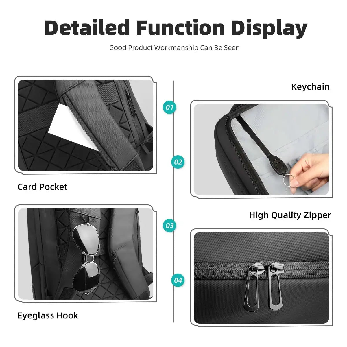 HK Men's Designer Laptop Bag Waterproof School Bags for College Boys Male Business Sports Travel Backpack Men With USB Charging - Simples Market