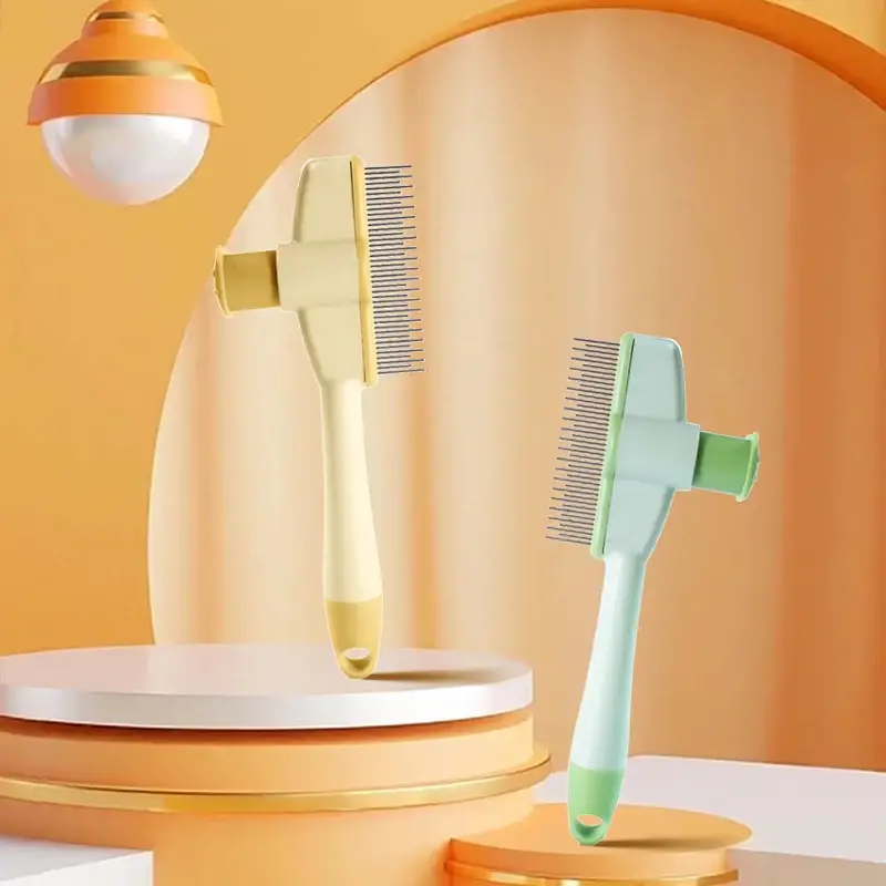 Professional Cat Grooming Massage Brush for Detangling Knots and Gentle Hair Removal
