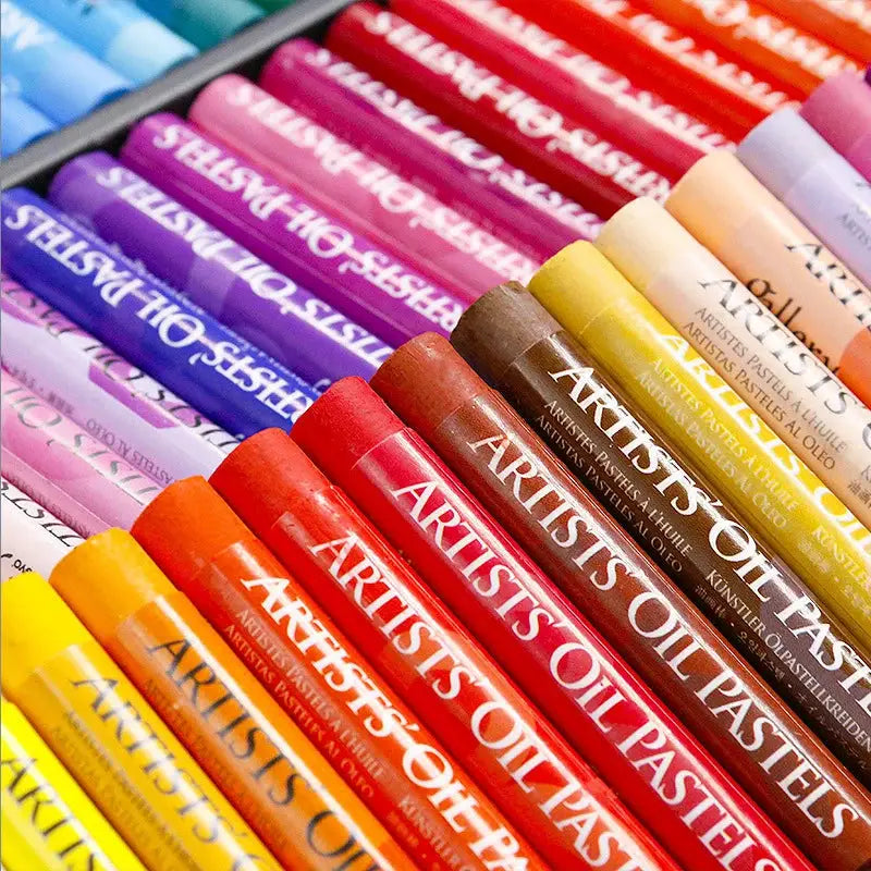 MUNGYO artist soft oil pastels set with assorted bright colors in a multi-color pack