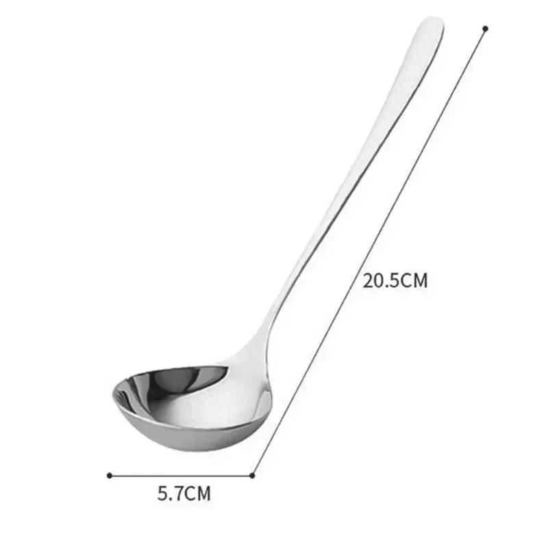 Stainless Steel Long Handle Soup Spoons Set 1 Piece 2 Piece Hot Pot Scoops Colander Kitchen Tableware Utensils