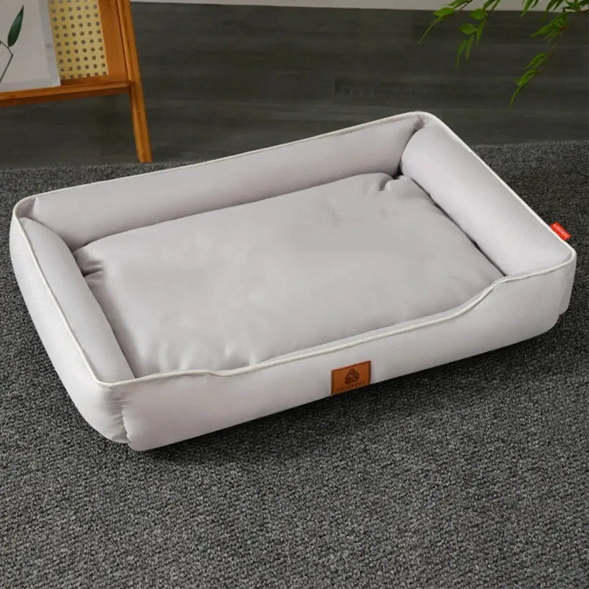 Four Season Square Dog Bed For Large Dogs Waterproof Sofa Style Pet House With Thick Soft Interior And Urine Proof Liner