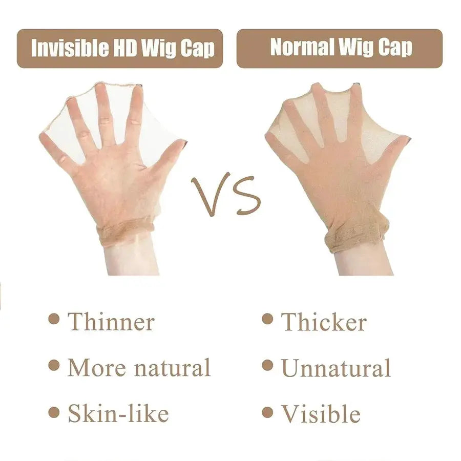 Wholesale HD Wig Caps Transparent HD Hair Nets Nylon Stretchy Lace Front Wig Cap For Women And Men Light Brown