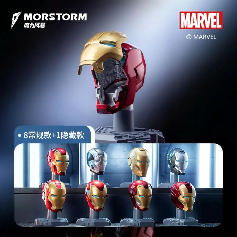 Original Iron Man Helmet Mask 9 Styles War Machine MK16 MK42 MK85 Tony Stark Diy Model Action Figure Assembled Gift