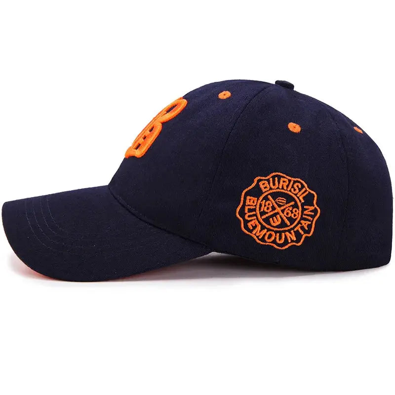 Unisex Cotton Baseball Cap With Embroidery Snapback Hip Hop Style Sun Hat Casual Dad Hat