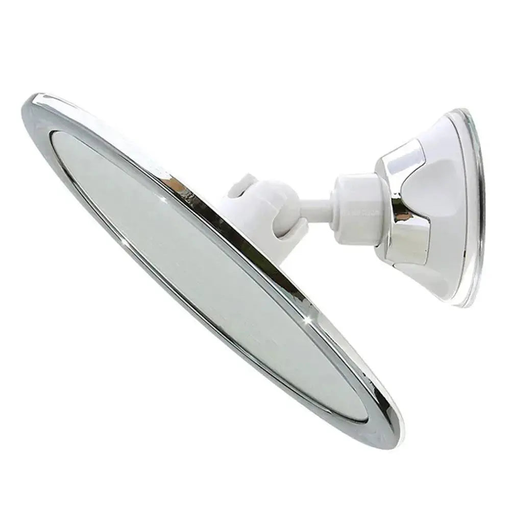 Simples Market fogless makeup mirror with suction cup holder and 360-degree rotation, chrome finish