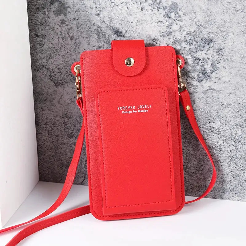 NovaBag Solid Color Fashion Shoulder Bag For Women Crossbody Phone Wallet And Card Holder