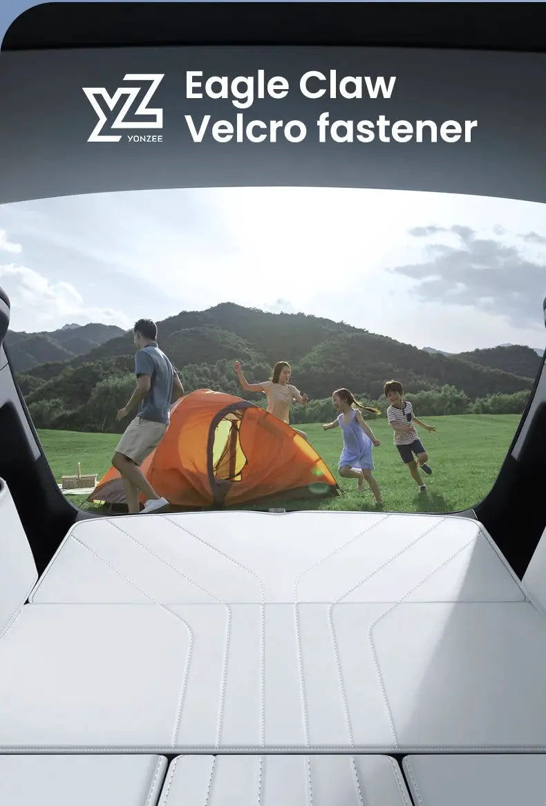 Tesla Model Y leather trunk mats by Simples Market, fully surrounded waterproof non-slip liner
