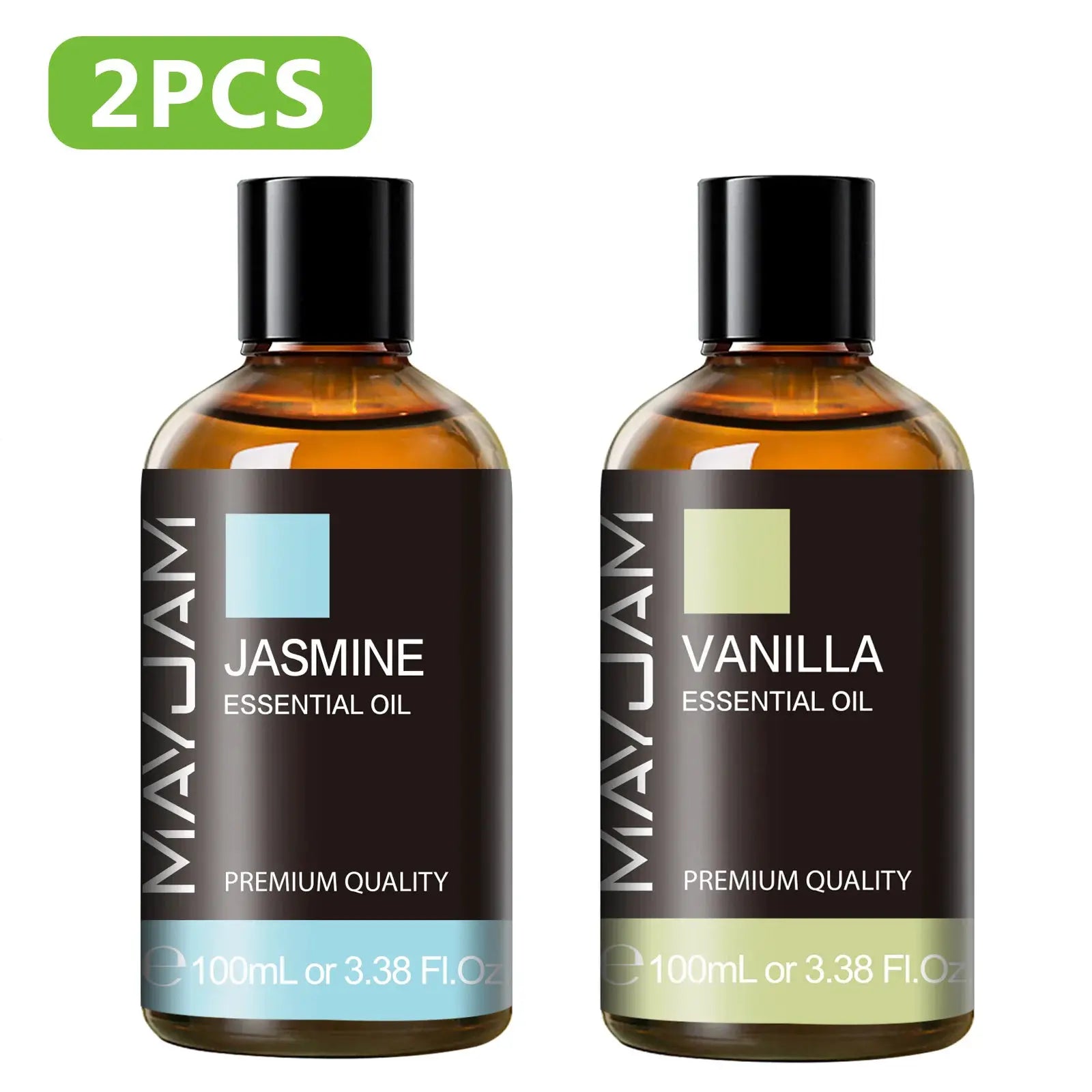 MAYJAM 100ml Pure Plant Essential Oil Mint Bergamot Patchouli Citronella Lemongrass Chamomile Cedarwood For Reed Diffuser