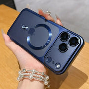 LuxeCase Luxury Matte Transparent MagSafe Phone Case For iPhone 15 16 17 Slim Shockproof Protection