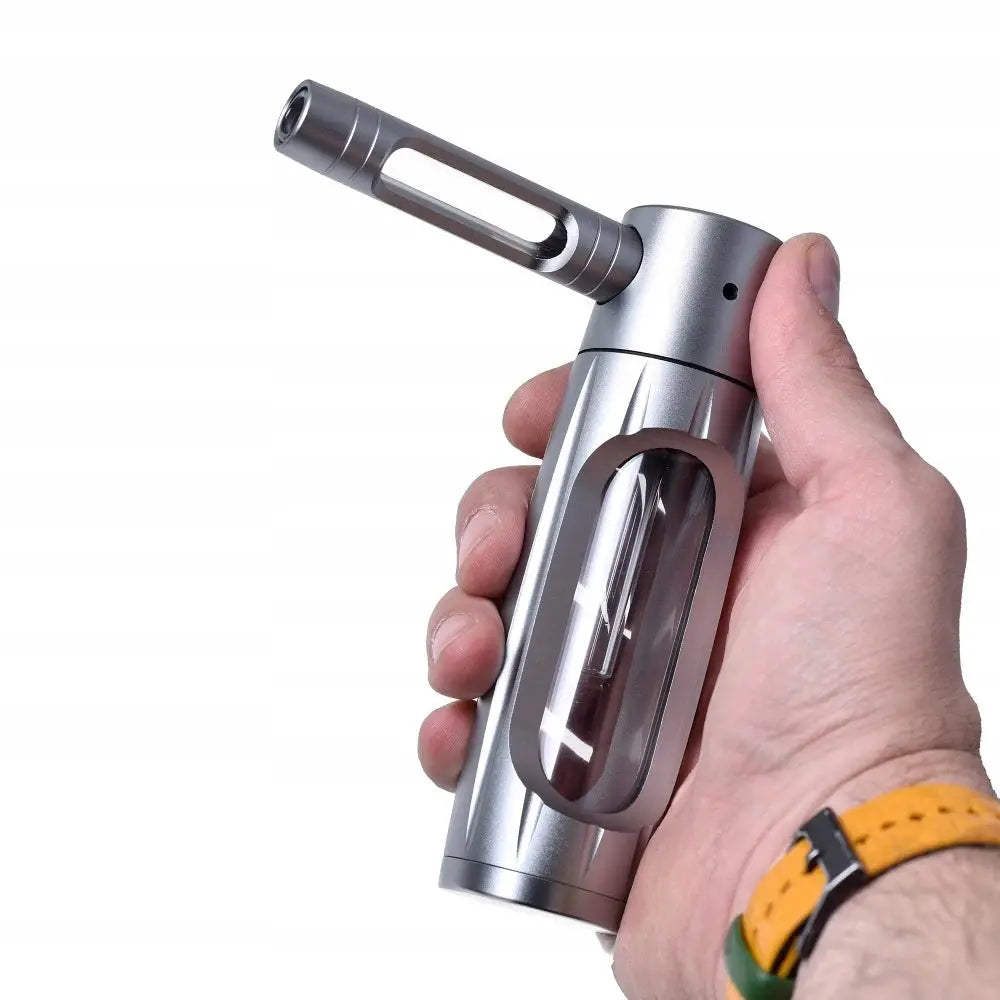 ZenSmoke Handheld Portable Smoking Pipe Hookah Set With Dry Burning Glass Tobacco Bowl And Cigarette Filters