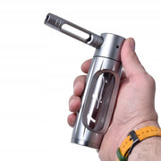 ZenSmoke Handheld Portable Smoking Pipe Hookah Set With Dry Burning Glass Tobacco Bowl And Cigarette Filters