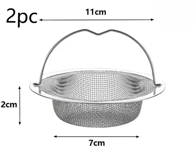 Stainless Steel Kitchen Sink Filter Hair Catcher 1 Piece Garbage Food Residue Drain Protector For Kitchen Bathtub