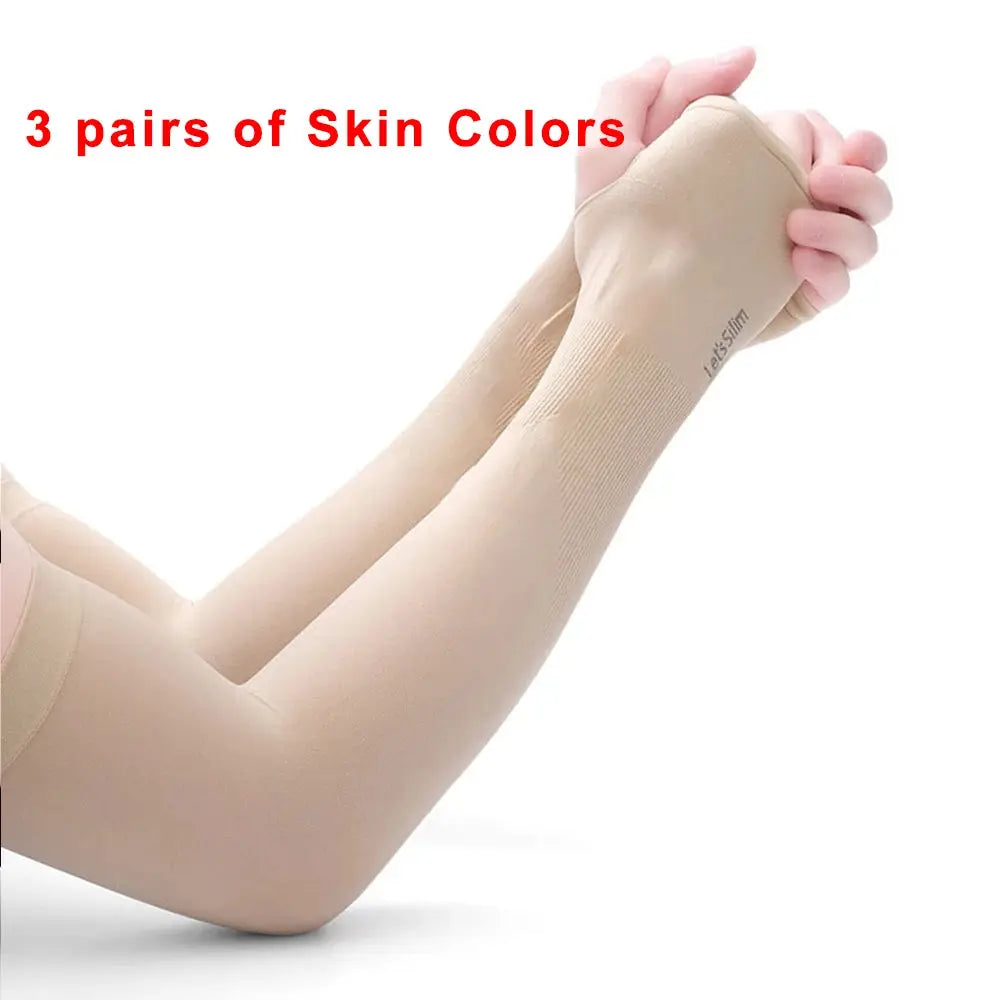 Arm Guard Sleeve With Thumb Hole UV Protection Long Arm Cover For Running Fishing Cycling Sun Shield