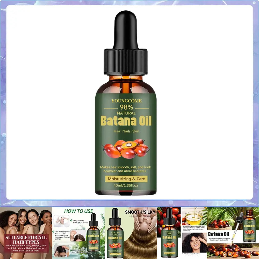 Pure Batana Oil For Hair Growth And Shine Strengthens Hair Prevents Hair Loss Eliminates Split Ends