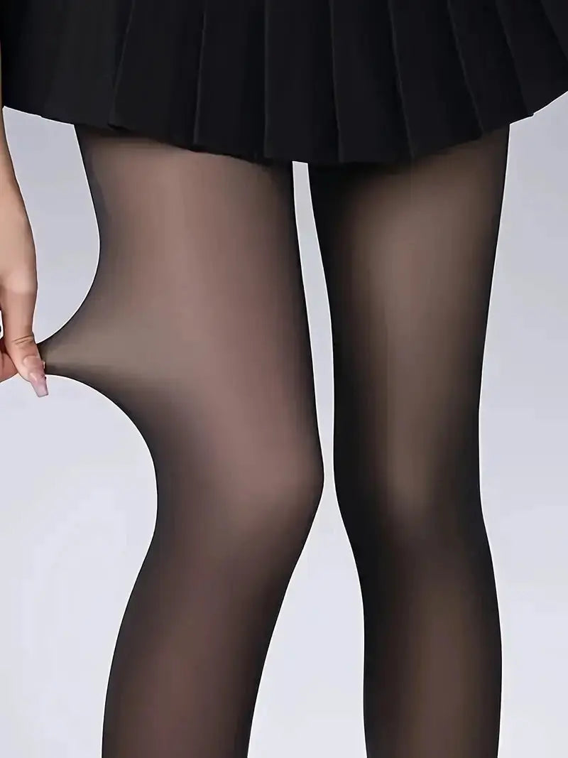EverWarm Semi Transparent Thermal Tights For Women Ultra Stretch Warmth Autumn Winter Legwear