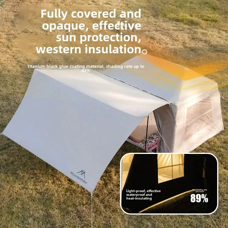 MountainHiker Outdoor Camping Tent for 2 to 5 People Waterproof Family Beach Tent with Quick Setup and UV Shade
