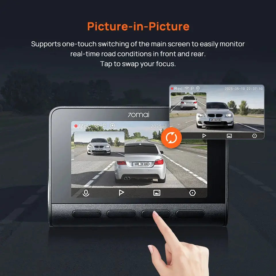 70mai A800SE dash cam, black 4K UHD GPS-ADAS car DVR from Simples Market