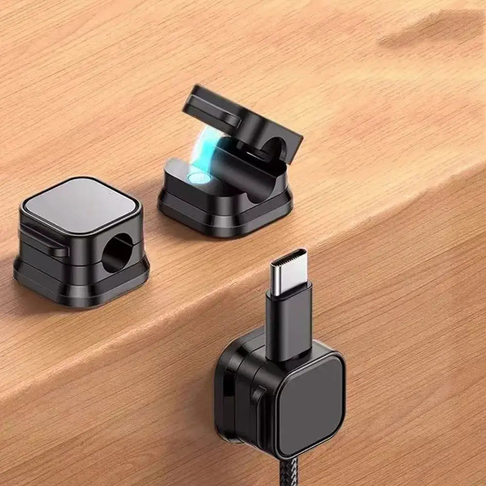 NovaGrip Magnetic Cable Clips Under Desk Cord Holder For Smooth Adjustable Cable Management On Any Flat Surface