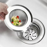 Stainless Steel Kitchen Sink Strainer Anti Blocking Hair And Food Residue Filter For Sink Dishwasher Basin Floor Drain