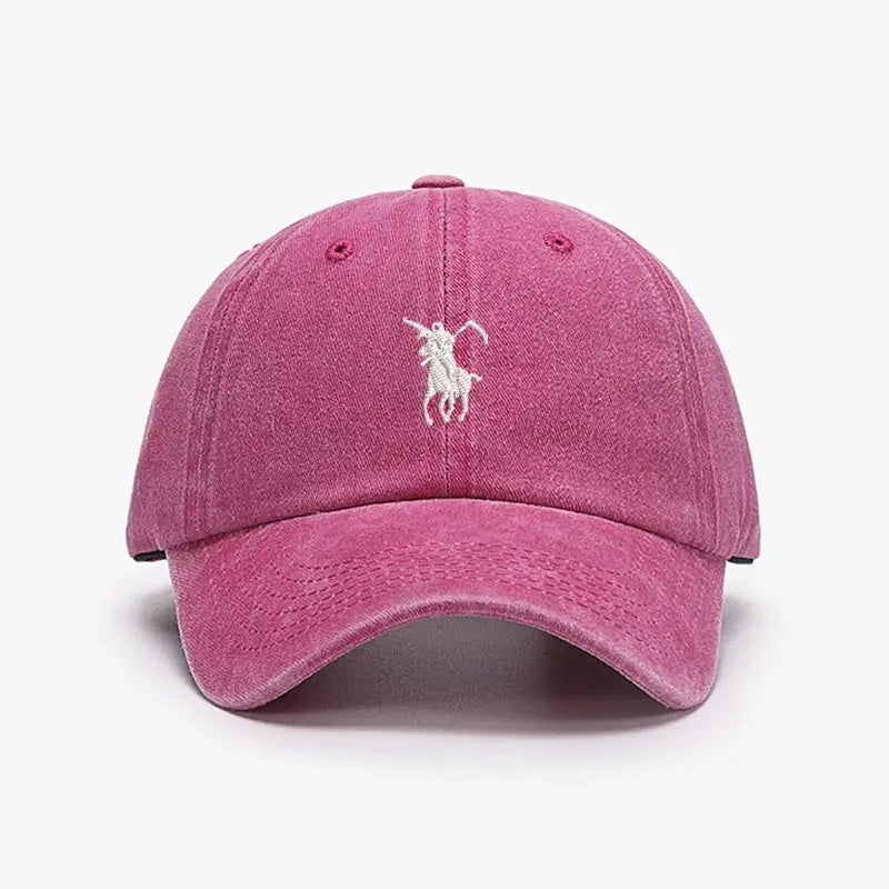 Grim Reaper Embroidered Baseball Cap For Men Women Soft Cotton Washed Adjustable Dad Hat