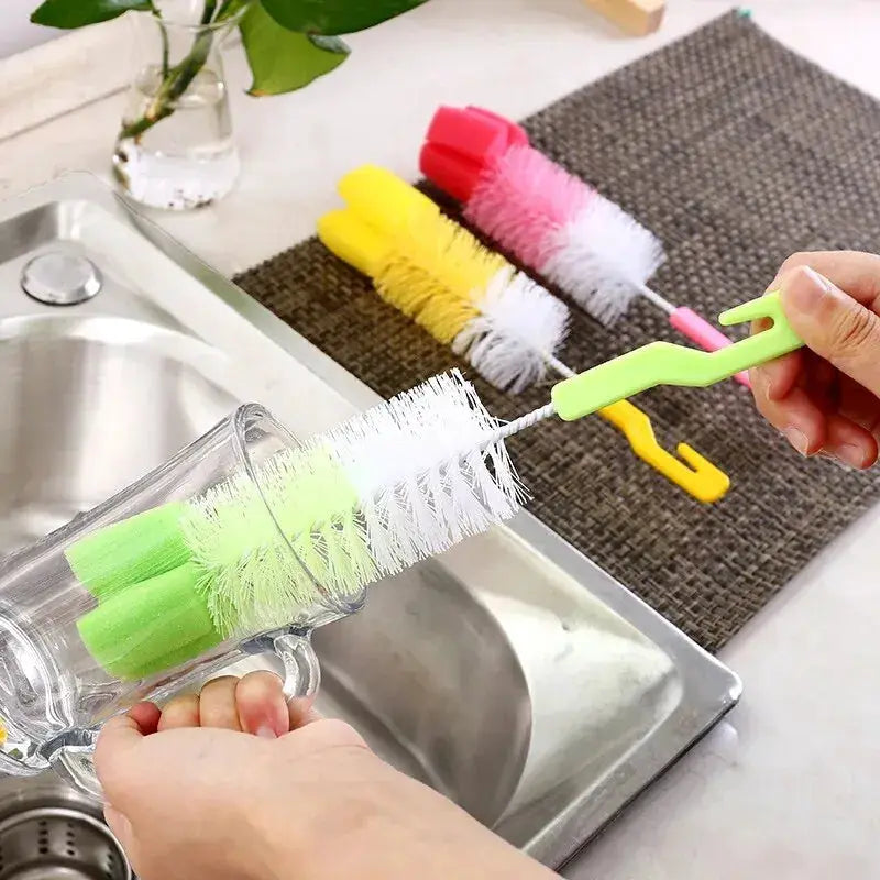 Baby Bottle Brush With Long Non Slip Handle And Fine Hair Sponge For Bottles And Cups Cleaning Tools