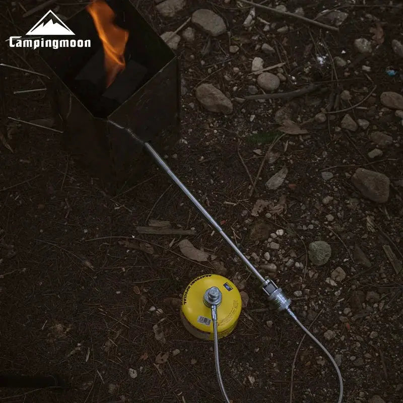 XD-6-NE torch spray gun by CampingMoon with yellow propane canister and hose for outdoor use
