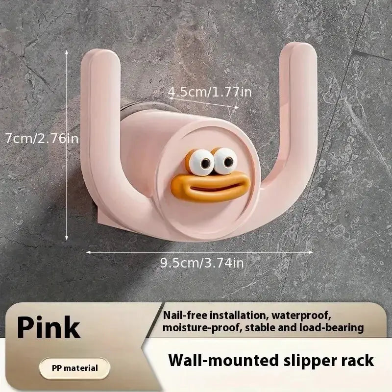 Cartoon Slippers Hook And Rack For Bathrooms And Bedrooms Shower Storage Organizer Shoe Holder Drainage Stand