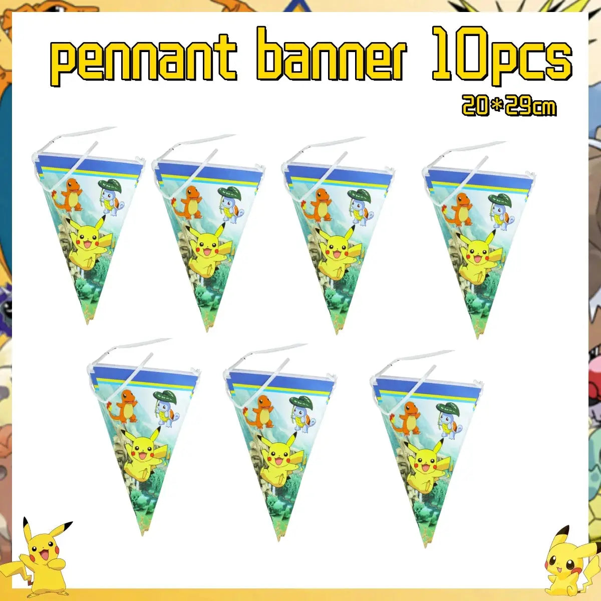 Pokemon Pikachu Birthday Party Decor Set Disposable Tableware Tablecloth Cups Plates Napkins Balloons Baby Shower Kids