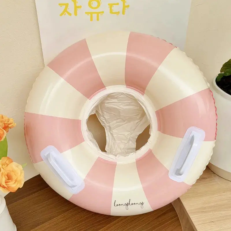 Roosin Baby Pool Float Ring Inflatable Swim Ring For Kids Under Six Safe Buoyancy Seat For Water Play