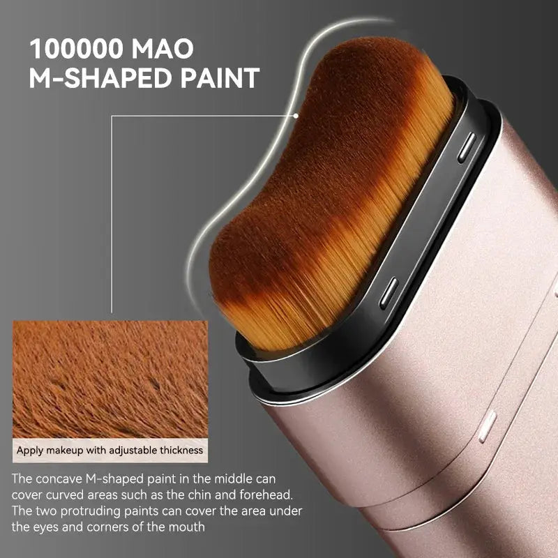 LumaDerm Light And Moist Hydrating Foundation For Natural Looking Hydration Waterproof With Rotating Brush