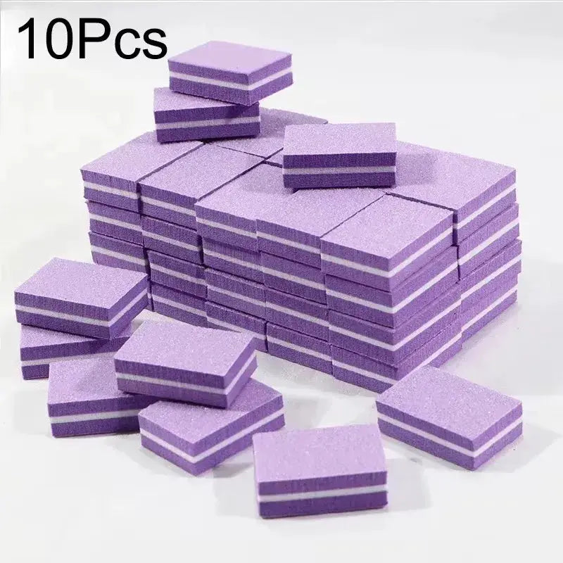 10 To 100 Pcs Mini Buffing Sanding Files Block For Manicure Pedicure Nail Art Buffer Polish Tools