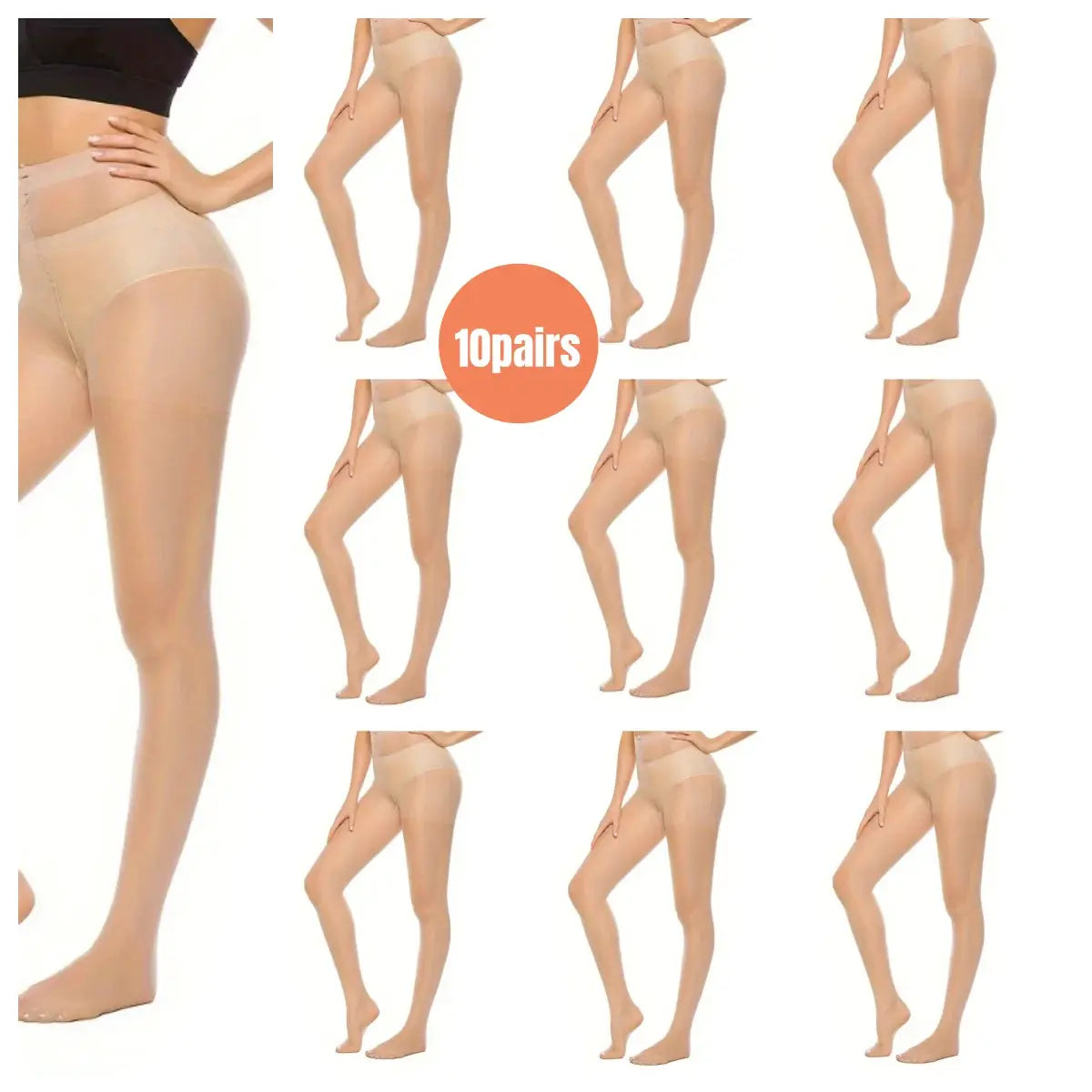 SilkWeave Womens Slim Fit Silk Pantyhose Ultra Thin Breathable High Elasticity Anti Hook
