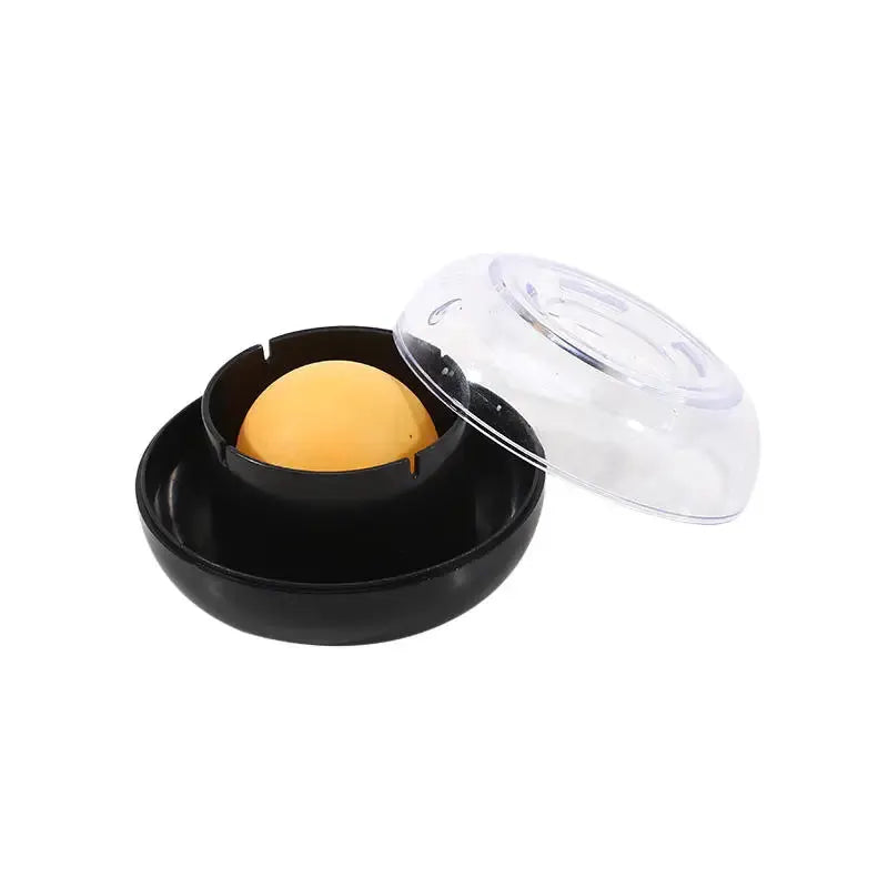 Simples Market round black money counting finger-wet device with orange ball and clear lid