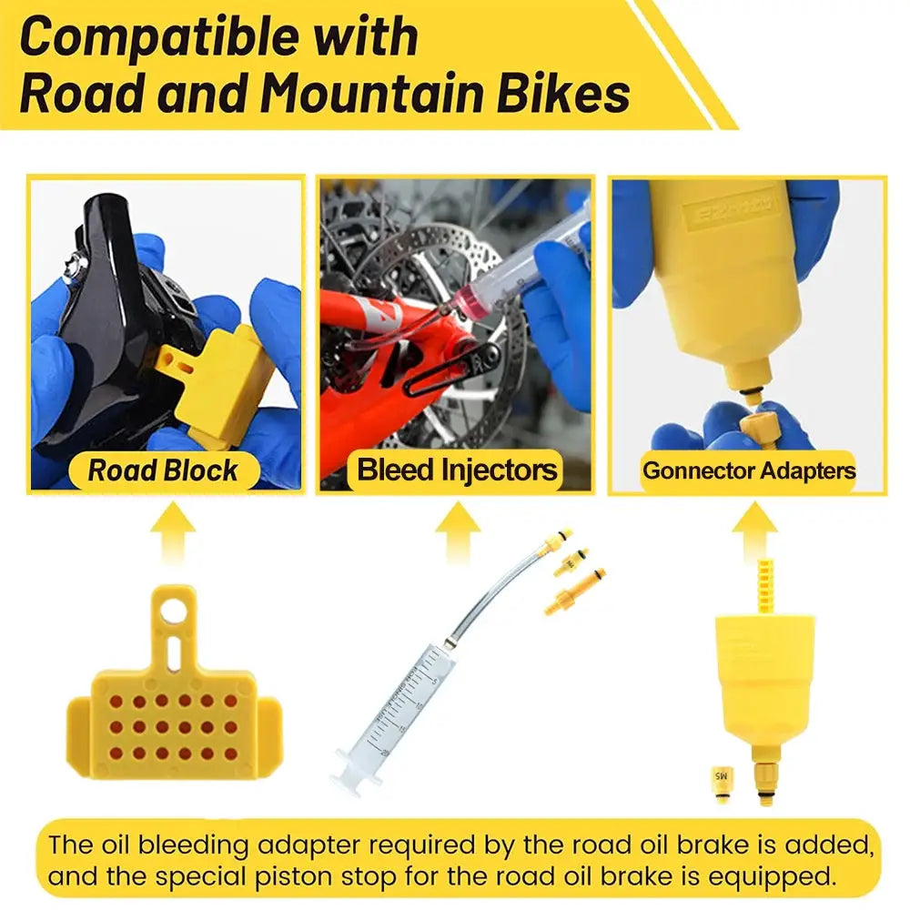 60-120ML Bicycle Brake Oil Bleed Kit For Shimano Tektro Avid MTB And Road Bikes Brake Repair Tool