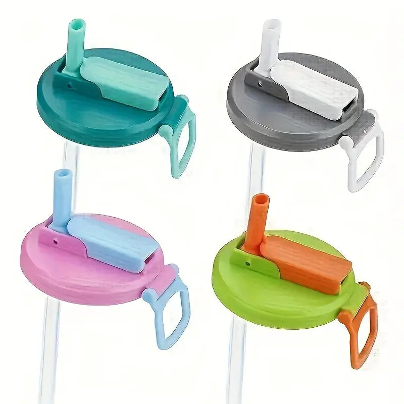 Reusable Soft Drink Can Lid For Beverages And Juices With Straw Eco Friendly Spill Proof Cap