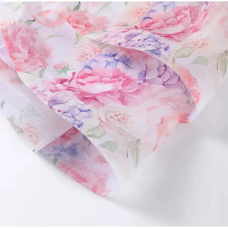 Floral Printed Backless Mini Dress Sleeveless A Line Party Clubwear
