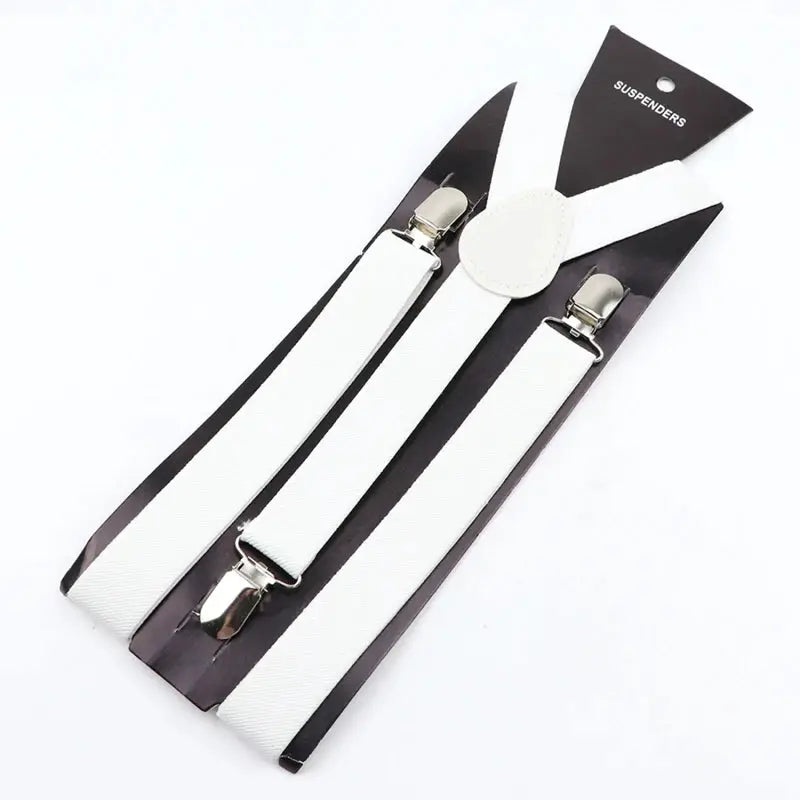 2.5cm Wide Mens Suspenders New Creative 3 Hooks Adjustable Braces For Casual And Formal Wear
